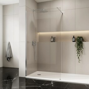 Параван за душ Rea Flexi Transparent / Chrome 100