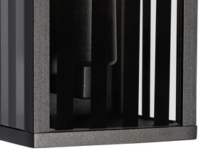 Модерна външна стенна лампа черна 26 см IP44 - Dijon