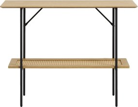 Конзолна маса от декор от дъб в естествен цвят 37x100 cm Pensacola – Unique Furniture