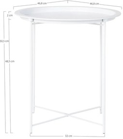 Метална кръгла маса за съхранение ø 47 cm Bastia - House Nordic