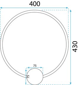 Аплик LED APP1387-CW GOLD 40cm