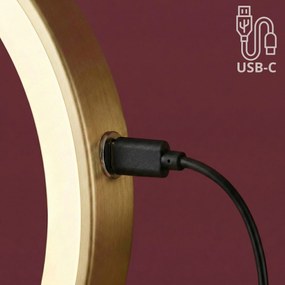 Огледало LED Glow Brush Gold