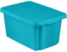 Синя кутия за съхранение с капак , 45 л Essentials - Curver