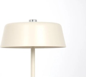 Бежова метална LED настолна лампа (височина 22,5 cm) Elemental LED – Leitmotiv