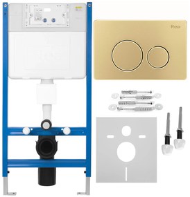 КОМПЛЕКТ СТЕЛАЖ ЗА ВГРАЖДАНЕ Е  K011A-Q Rea I Brush Gold