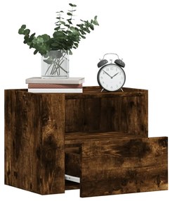 Sonata H Нощни шкафчета за стенен монтаж, 2 бр, опушен дъб, 45x30x35 см