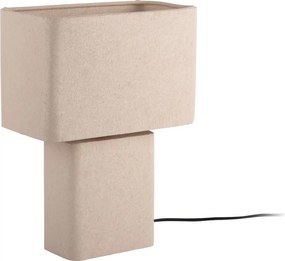 Бежова метална настолна лампа (височина 33 cm) Boaz Recto – Leitmotiv