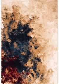 Вълнен килим 133x180 cm Burst dark beige – Agnella