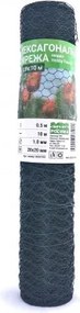 Hobby fence - Хексагонална мрежа 0,5 х 10м - PVC покритие