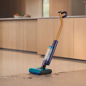 Уред за мокро и сухо почистване Dyson Clean+Wash Hygiene 432030-01, 530/760 мл, 45 мин, 350 м2, 4 режима, Самозадвижване, Сушене на ролката, Пруско синьо/меден
