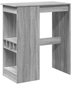 854342 vidaXL Бар маса с рафтове, 90x47,5x103,5 см, инженерно дърво