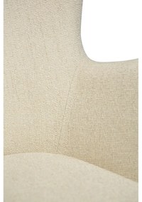 Кремаво кресло от плат букле Glam – DAN-FORM Denmark