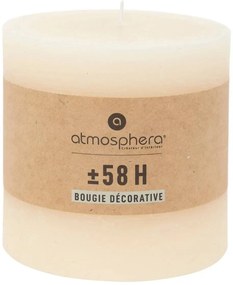 Свещ без аромат atmosphera Olia, Кръгла, 10x10 cm - Слонова кост