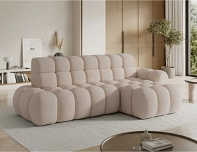 Бежов разтегателен ъглов диван (десен ъгъл) Ceedro – ELTAP