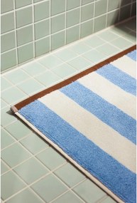 Син текстилен килим за баня 50x80 cm Gobo – noo.ma