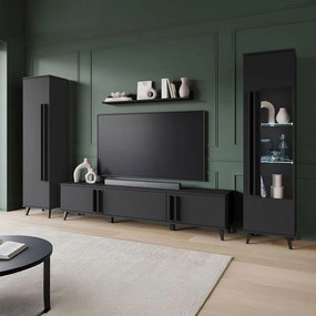 Секция за хол Helsinki II-Черен