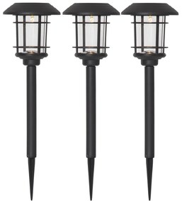 Комплект от 3 слънчеви LED градински лампи, височина 34 см Fride - Star Trading