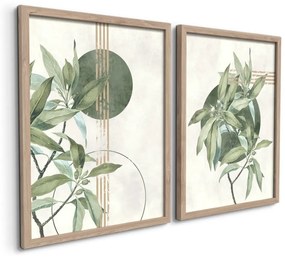 Картини в комплект 2 бр. 30x40 cm Green – Styler