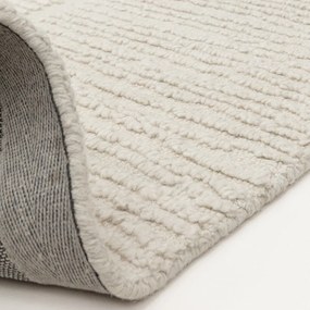 Ръчно изработен вълнен килим в цвят слонова кост 200x290 cm Zennith Column – Asiatic Carpets