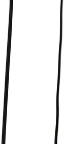 Модерен висящ лампион черен с димно стъкло 3 светлини - Clayton