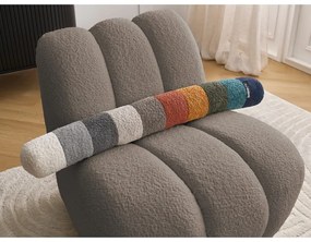 Кафяво-сиво кресло от прежда с примки от букле Janissaire – Bobochic Paris