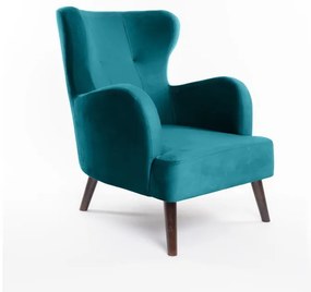 Тюркоазено кадифено кресло Noemye – Bonami Selection
