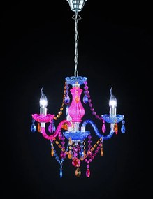 Метално висящо осветително тяло с абажур от акрилно стъкло ø 46 cm Lüster – Reality