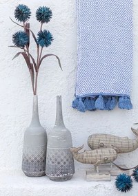 Декоративно цвете Litmus синьо - сиво  (12 τεμάχια)