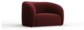 Кадифено кресло в цвят бордо Santi – Interieurs 86