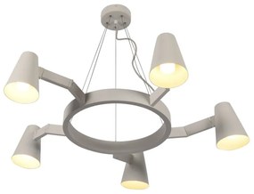 Бяла висяща лампа за 5 крушки Biarritz - it's about RoMi