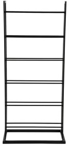 Черен метален стелаж за вино брой бутилки 5 38x84,5x20 cm Single Floor – PT LIVING