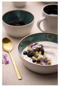 Бяла/зелена керамична чаша 300 ml Gastro White/Green – Bitz