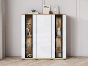 Витрина Каро HB 120-естествен-бял лъскав