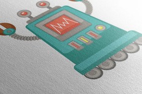 Картина на платно – За детски любители на роботи