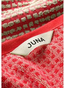Червена кърпа от органичен памук от тери 50x100 cm Check – JUNA