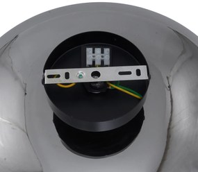 Таванно осветление в стил Арт Деко черно с димно стъкло 40см - Busa