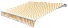 Sonata Платнище за тента и сенник, оранжево и бяло, 500x300 см