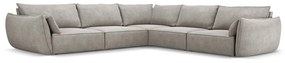 Светлосив ъглов диван (променлив) Vanda - Mazzini Sofas