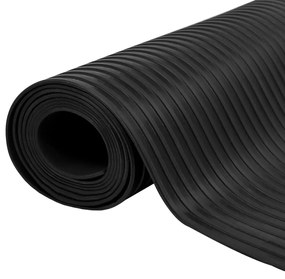 143949 vidaXL Гумена настилка против хлъзгане, 1,5x2 м, 3 мм, на широки линии