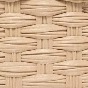 Комплект от 3 коша за съхранение 5five Tresse, PE, Високи, Бежови