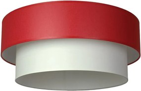 Плафон АЛБА МЕТРО, ø500, бял, абажури Шинц Бордо + Бял, 1xE27