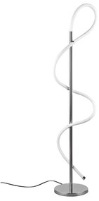 LED подова лампа в лъскаво сребро (височина 135 см) Argos - Trio