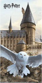 Памучна детска кърпа 70x140 cm Harry Potter "Hedwig" – Jerry Fabrics