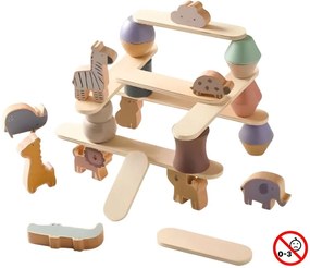 Детски комплект с блокчета Joyland Animal Tower
