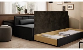 Тъмносив шенилов сгъваем/с място за съхранение диван 214 cm Fulgeo – ELTAP