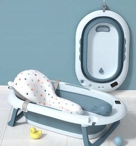 Сгъваема бебешка вана VAIANA PREMIUM с възглавница и стойка - повече цветове лилаво