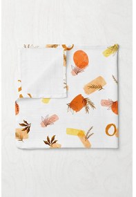 Бяло муселиново бебешко одеяло 75x100 cm Rhapsody – Mijolnir