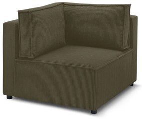 Светлозелен модулен диван от рипсено кадифе (променлив) Nihad modular – Bobochic Paris