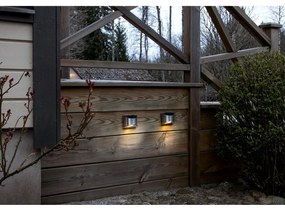 Комплект от 2 слънчеви LED лампи за стена от неръждаема стомана, височина 8 см Wally - Star Trading