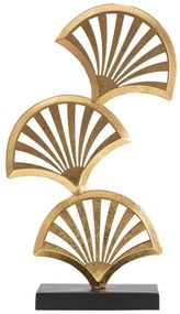 Метална статуетка в златна декорация Triple Leaf - Mauro Ferretti